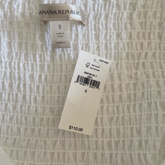 NWT BANANA REPUBLIC RAMIE TWIST-FRONT BLOUSE - Picture 5 of 8